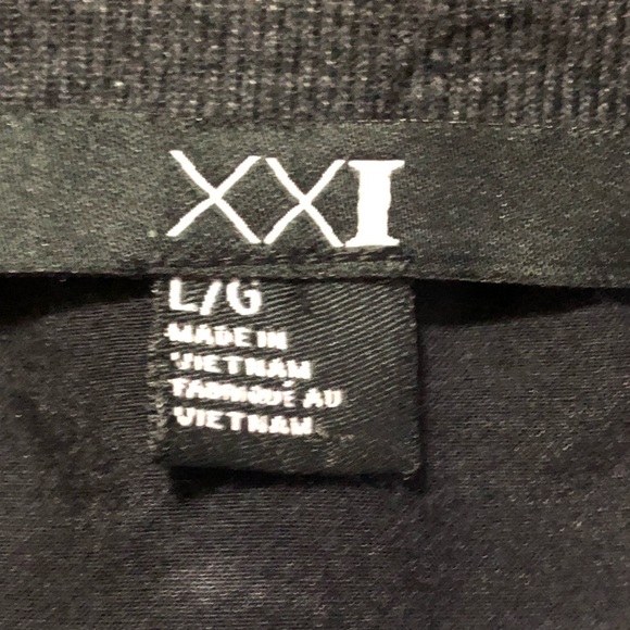 XXI Black Lace Shoulder Top - Picture 5 of 8